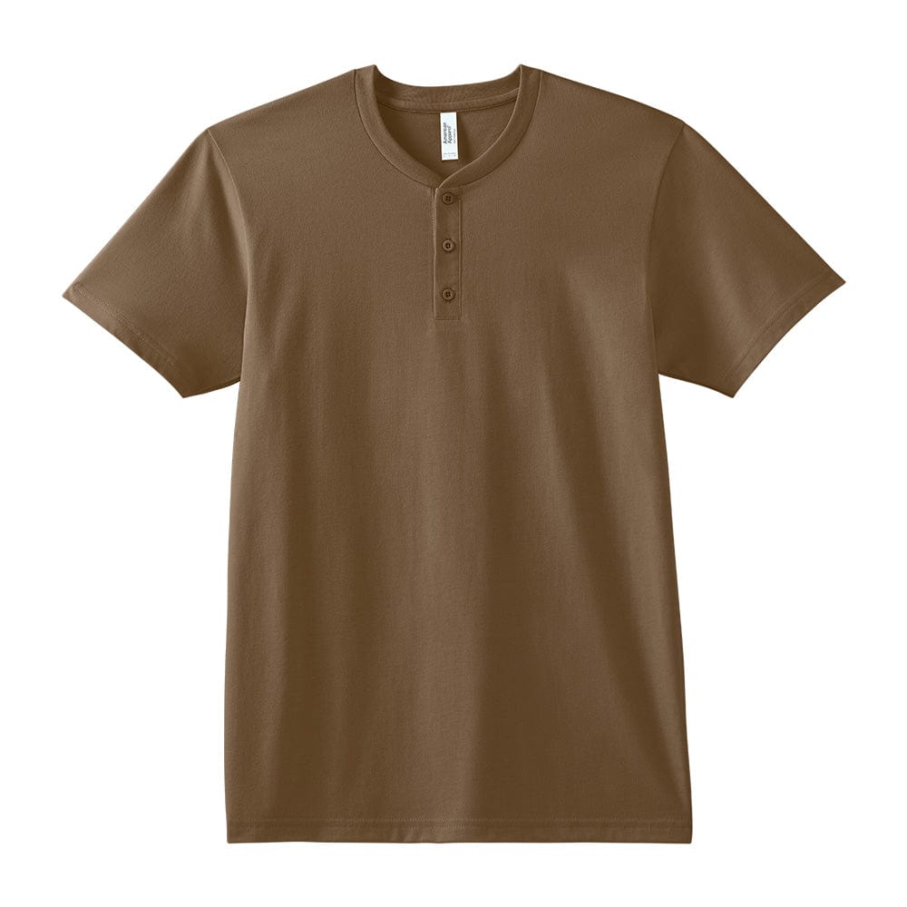 American Apparel CVC Unisex Henley T-Shirt