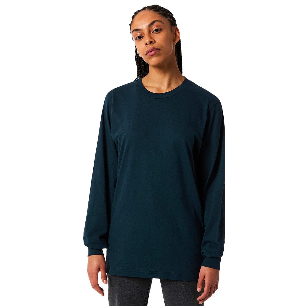 American Apparel Cotton Long Sleeve Fine Jersey T-Shirt
