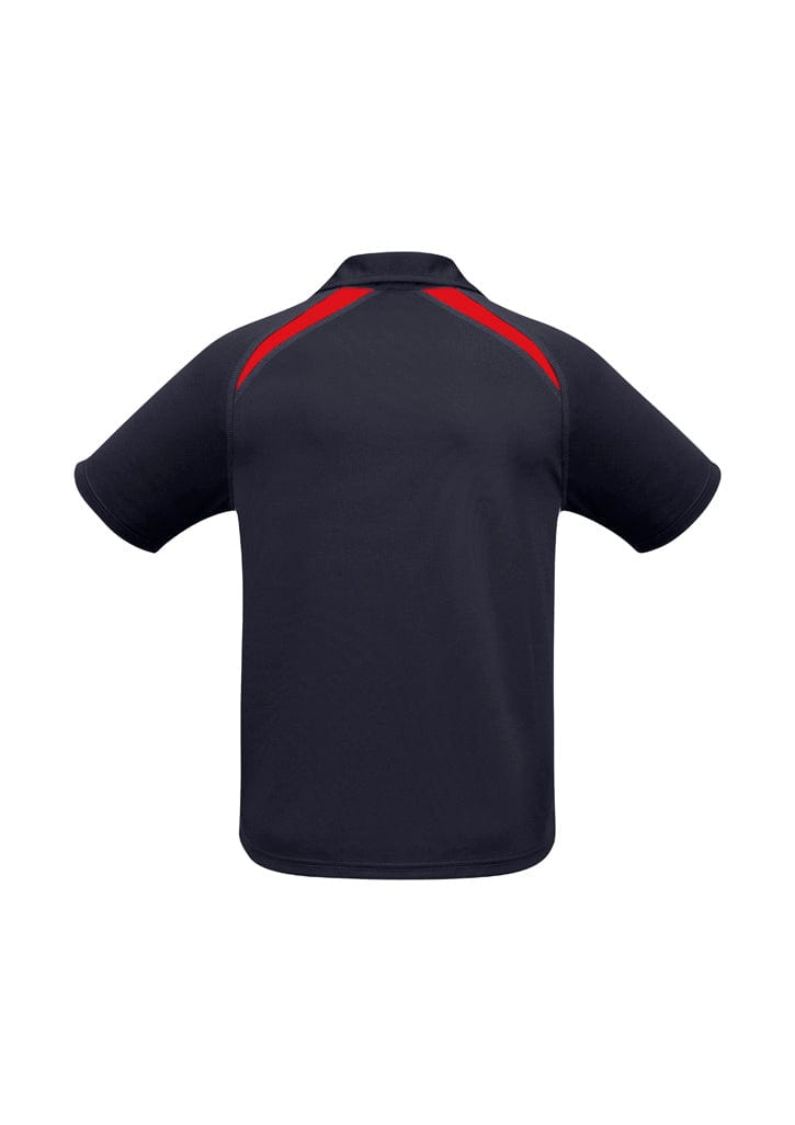 Biz Collection Mens Splice Short Sleeve Polo
