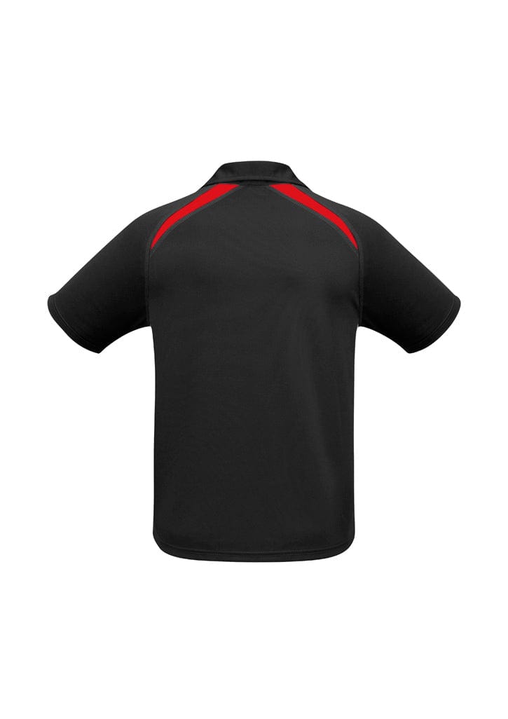 Biz Collection Mens Splice Short Sleeve Polo