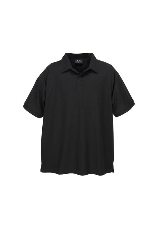 Biz Collection Mens Micro Waffle Short Sleeve Polo
