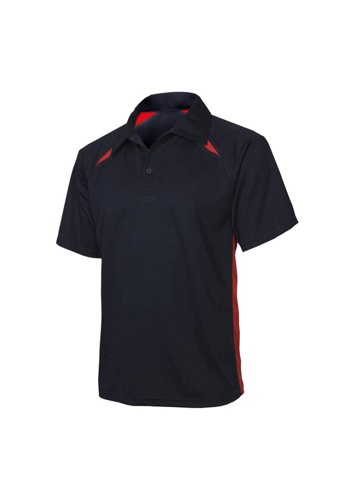 Biz Collection Mens Splice Short Sleeve Polo