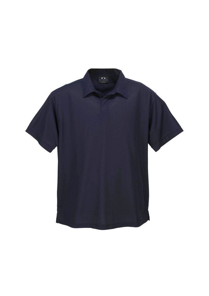 Biz Collection Mens Micro Waffle Short Sleeve Polo